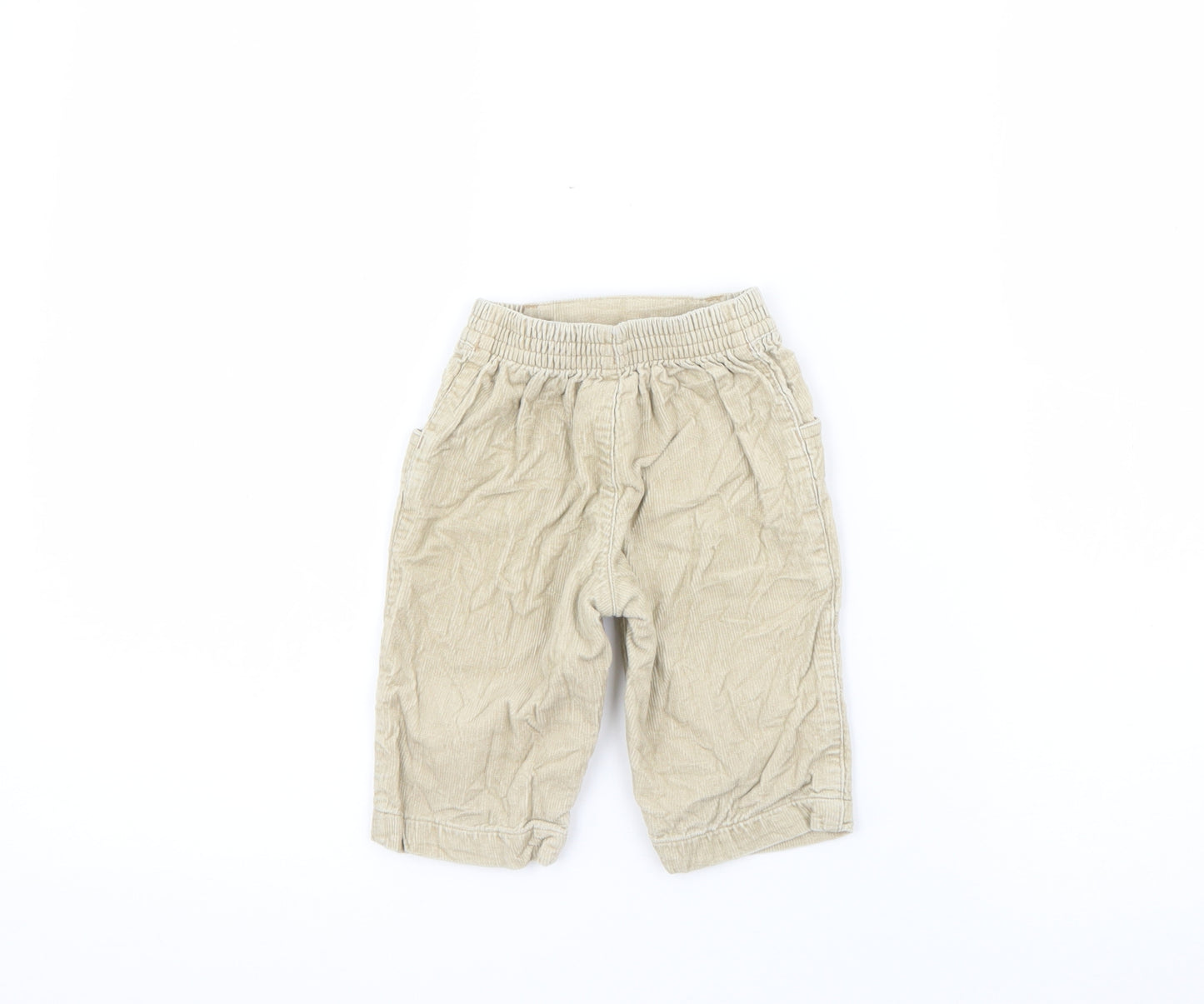 Marks and Spencer Baby Beige  Cotton Capri Trousers Size 3-6 Months