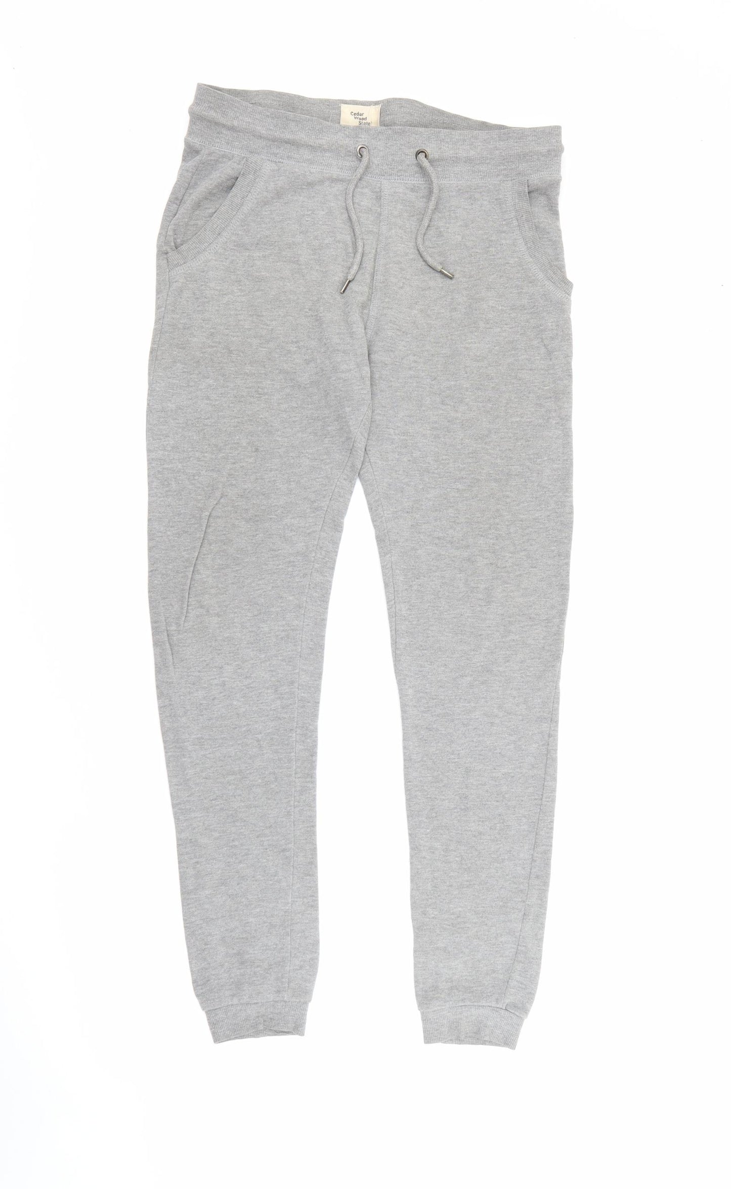 Cedar Wood State Mens Grey  Polyester Jogger Trousers Size S L28 in Regular
