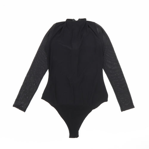 In Vogue Womens Black Round Neck  Polyester Pullover Jumper Size S
