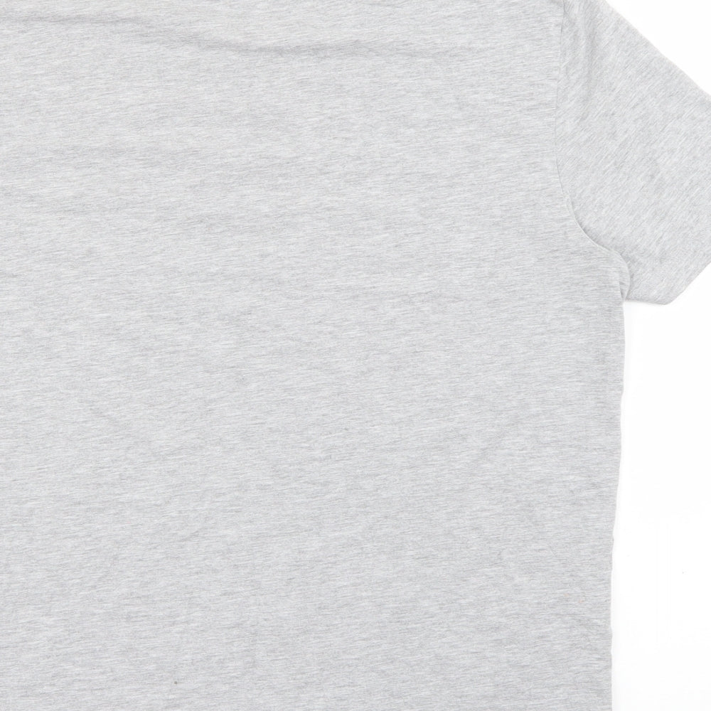 George Mens Grey  Cotton  T-Shirt Size M Crew Neck  - Mickey Mouse Cool Dad