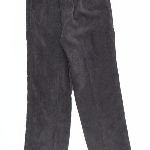Afibel Womens Purple  Polyester Trousers  Size 10 L25 in Regular