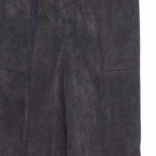 Afibel Womens Purple  Polyester Trousers  Size 10 L25 in Regular