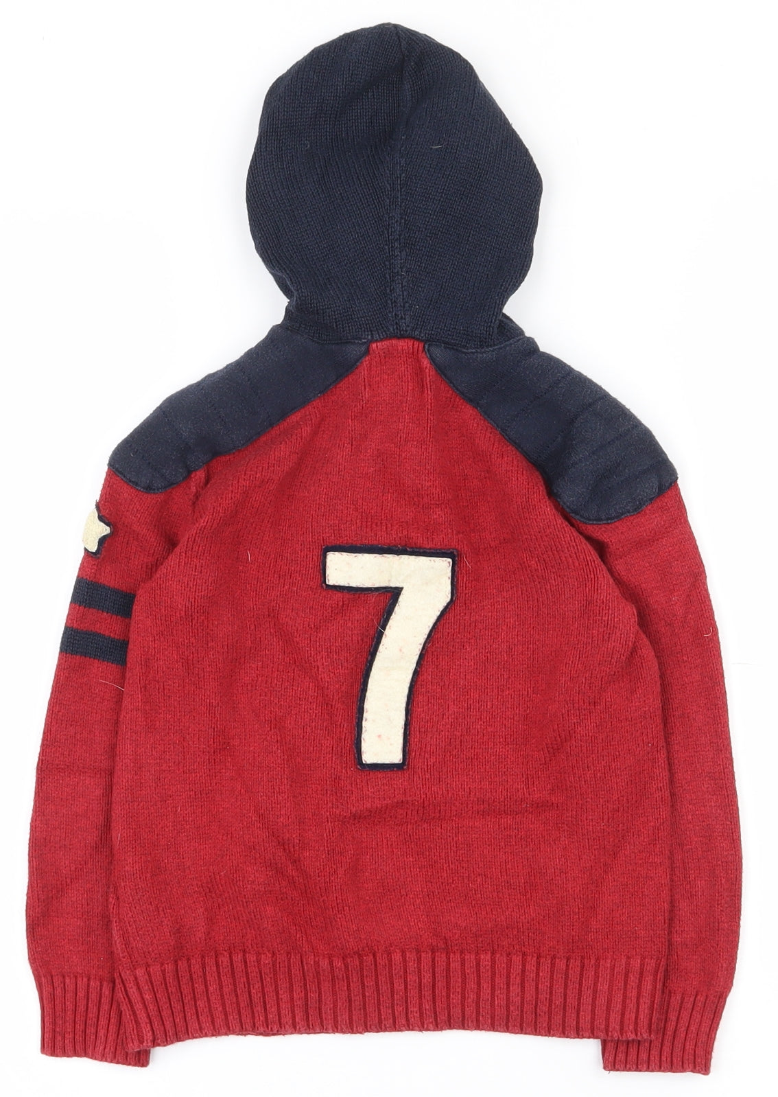 Polo Ralph Lauren Boys Red  Polyester Pullover Hoodie Size 5 Years  Snap
