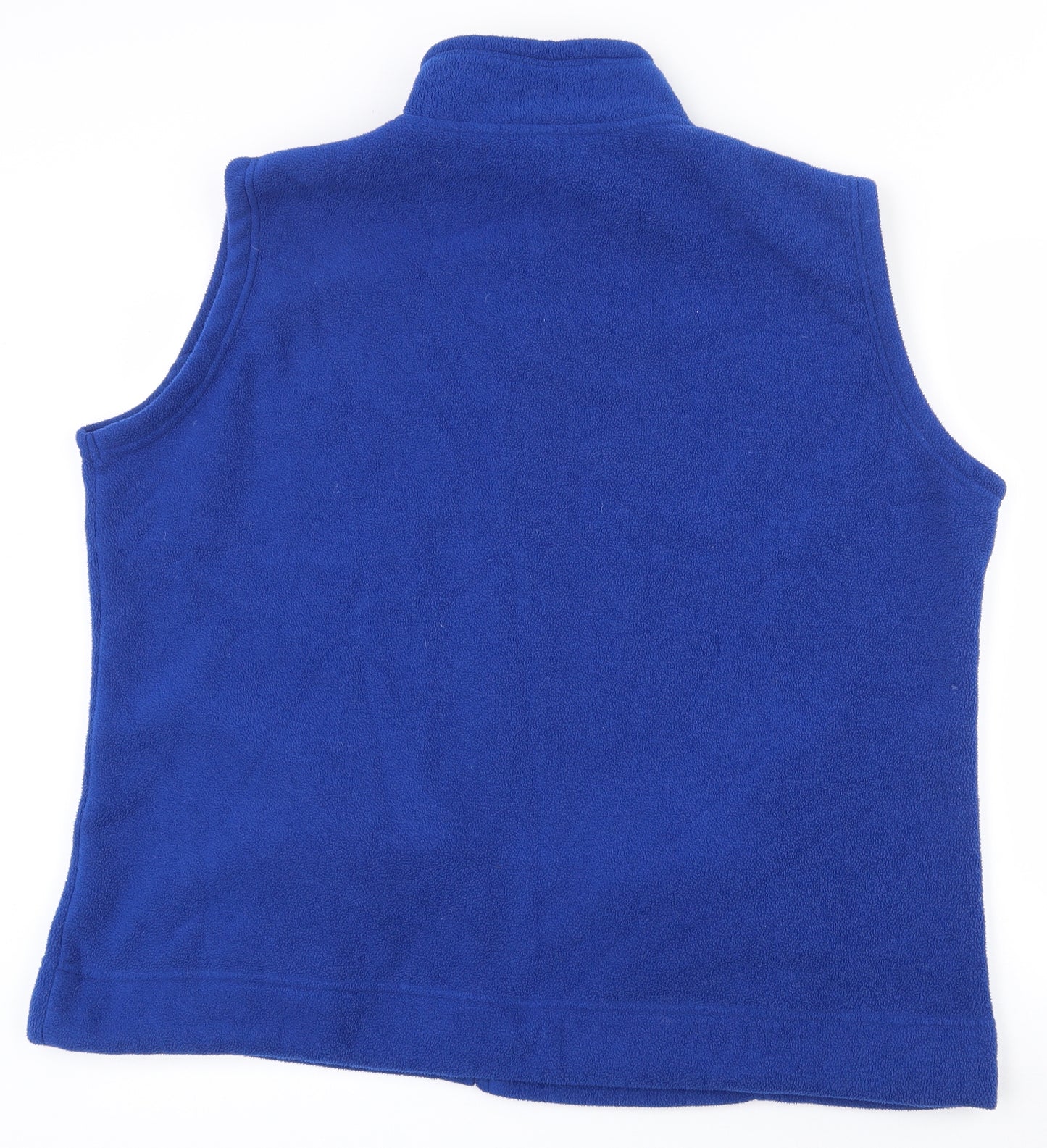 EWM Womens Blue  100% Polyester Vest Sweatshirt Size 22  Zip