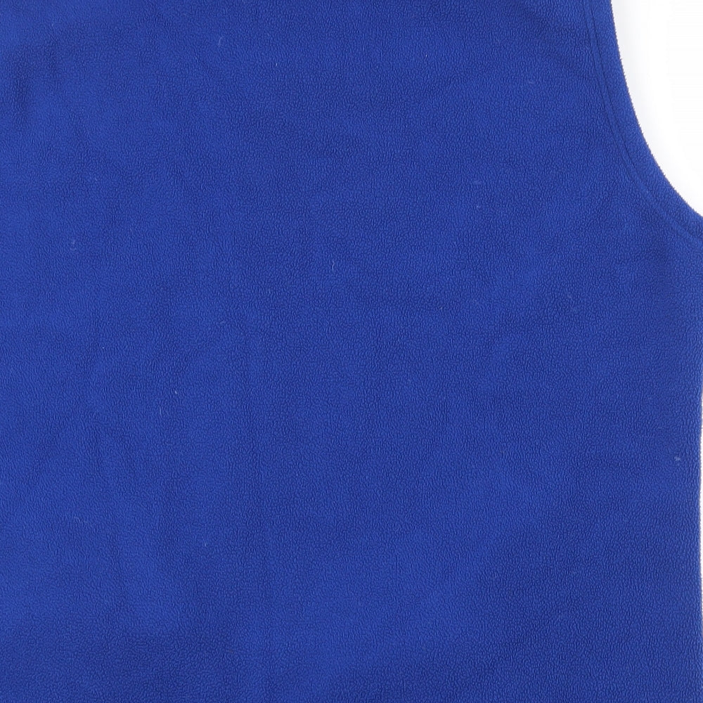 EWM Womens Blue  100% Polyester Vest Sweatshirt Size 22  Zip