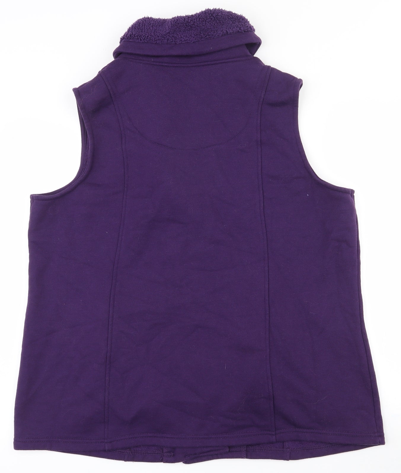 Bonmarché Womens Purple   Gilet Waistcoat Size 20  Zip