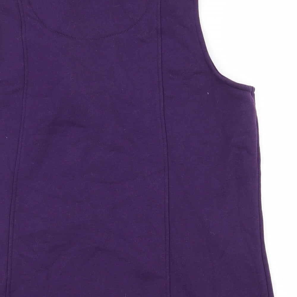 Bonmarché Womens Purple   Gilet Waistcoat Size 20  Zip