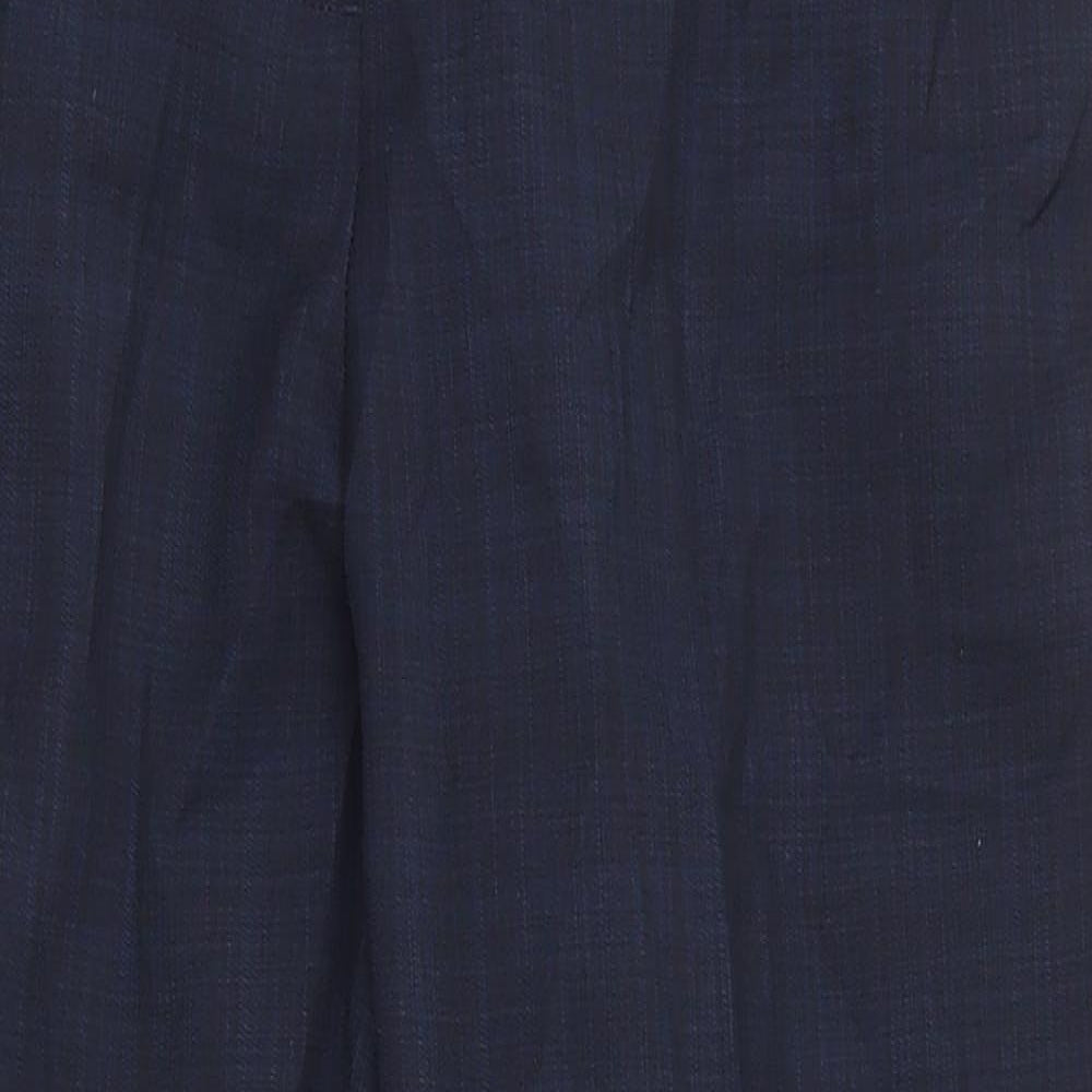 Marks and Spencer Womens Blue  Polyester Capri Trousers Size 12 L24 in Regular