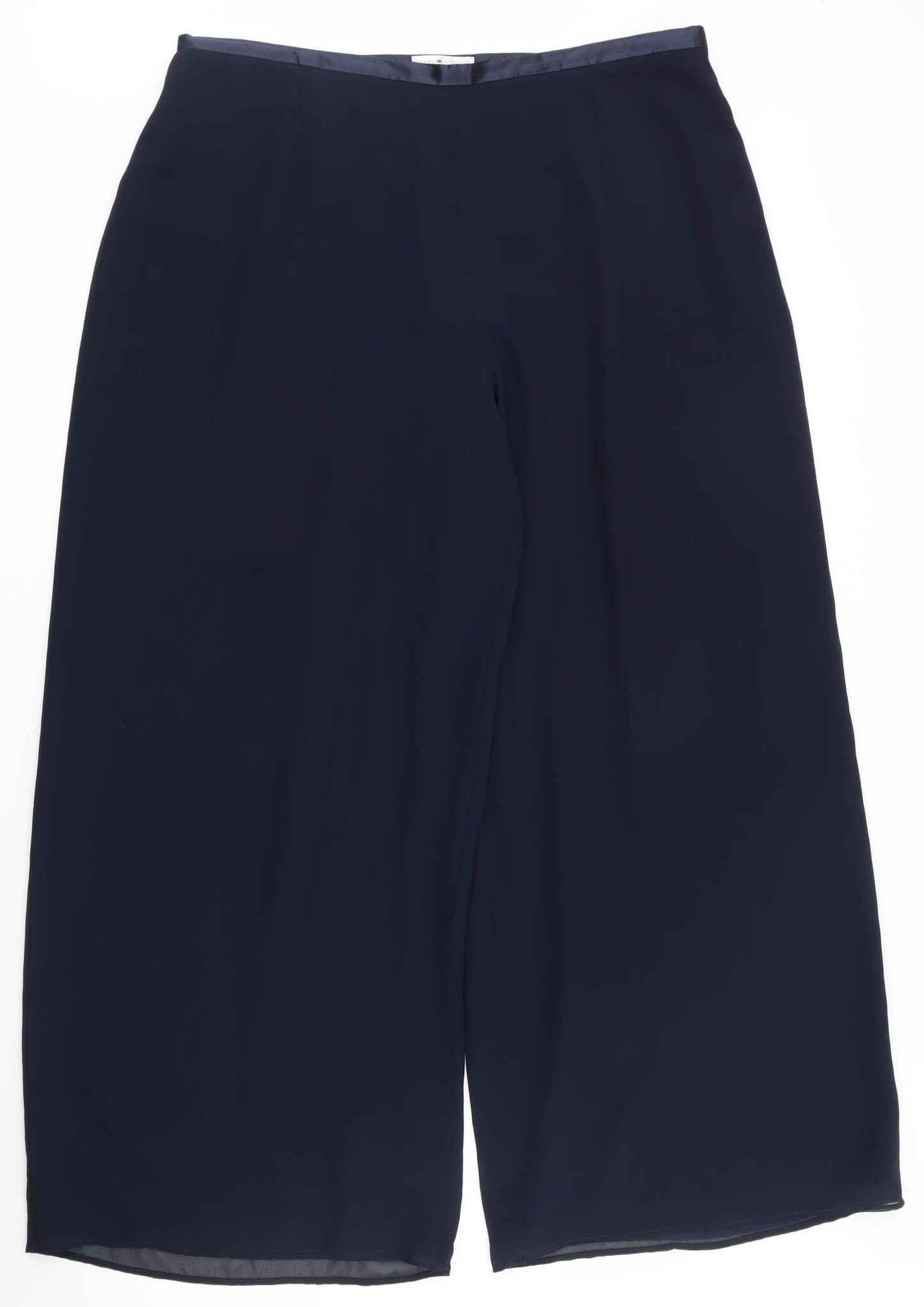 Jaques Vert Womens Blue  Polyester Trousers  Size 18 L28 in Regular Zip