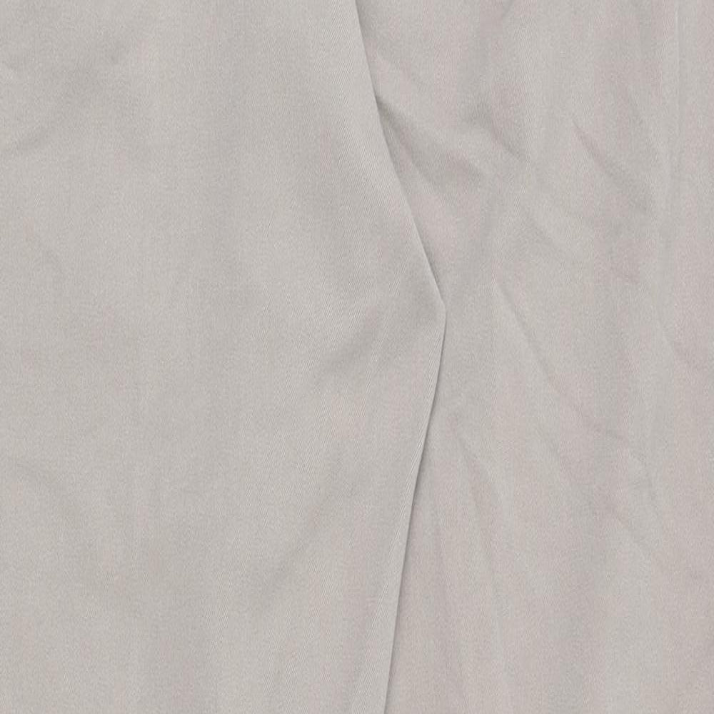 Peruzzi Mens Beige  Polyester Dress Pants Trousers Size 44 L31 in Regular Zip