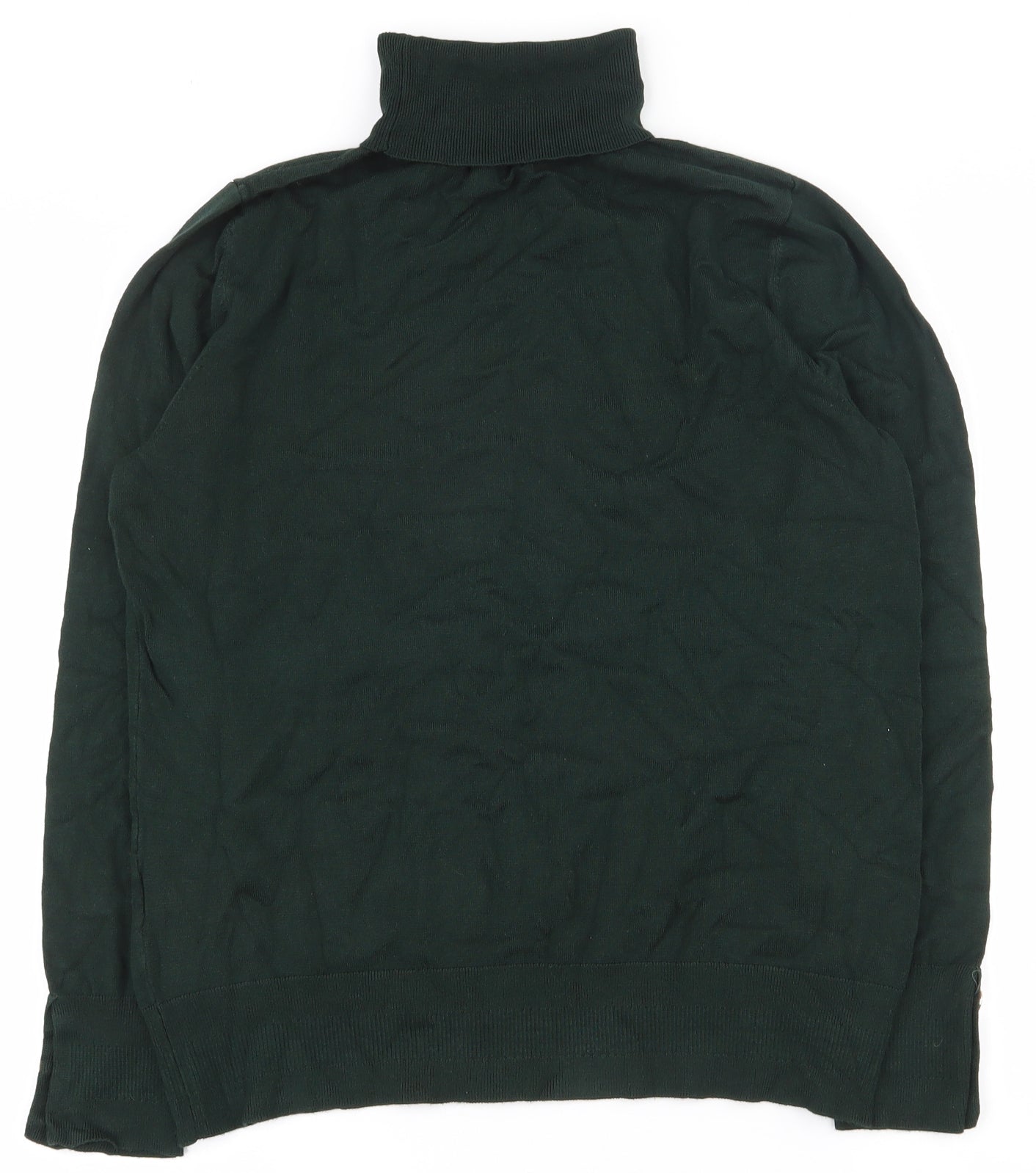Dorothy Perkins Womens Green Roll Neck  Viscose Pullover Jumper Size 14