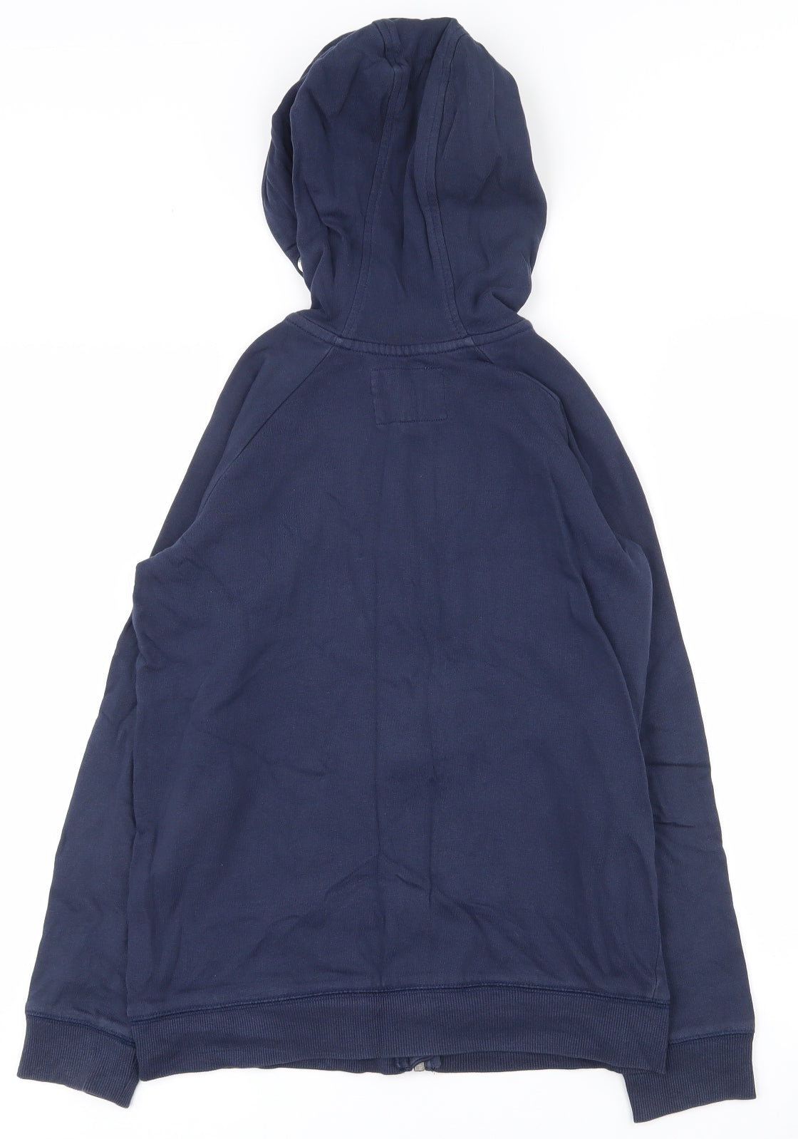 Blue Zoo Boys Blue  100% Cotton Full Zip Hoodie Size 11-12 Years  Zip