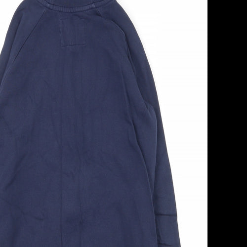 Blue Zoo Boys Blue  100% Cotton Full Zip Hoodie Size 11-12 Years  Zip