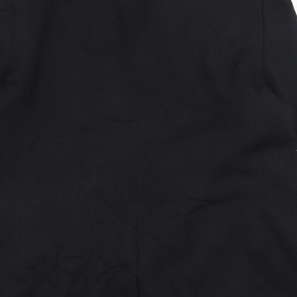 NEXT Womens Black  Polyester Jacket Suit Jacket Size 22