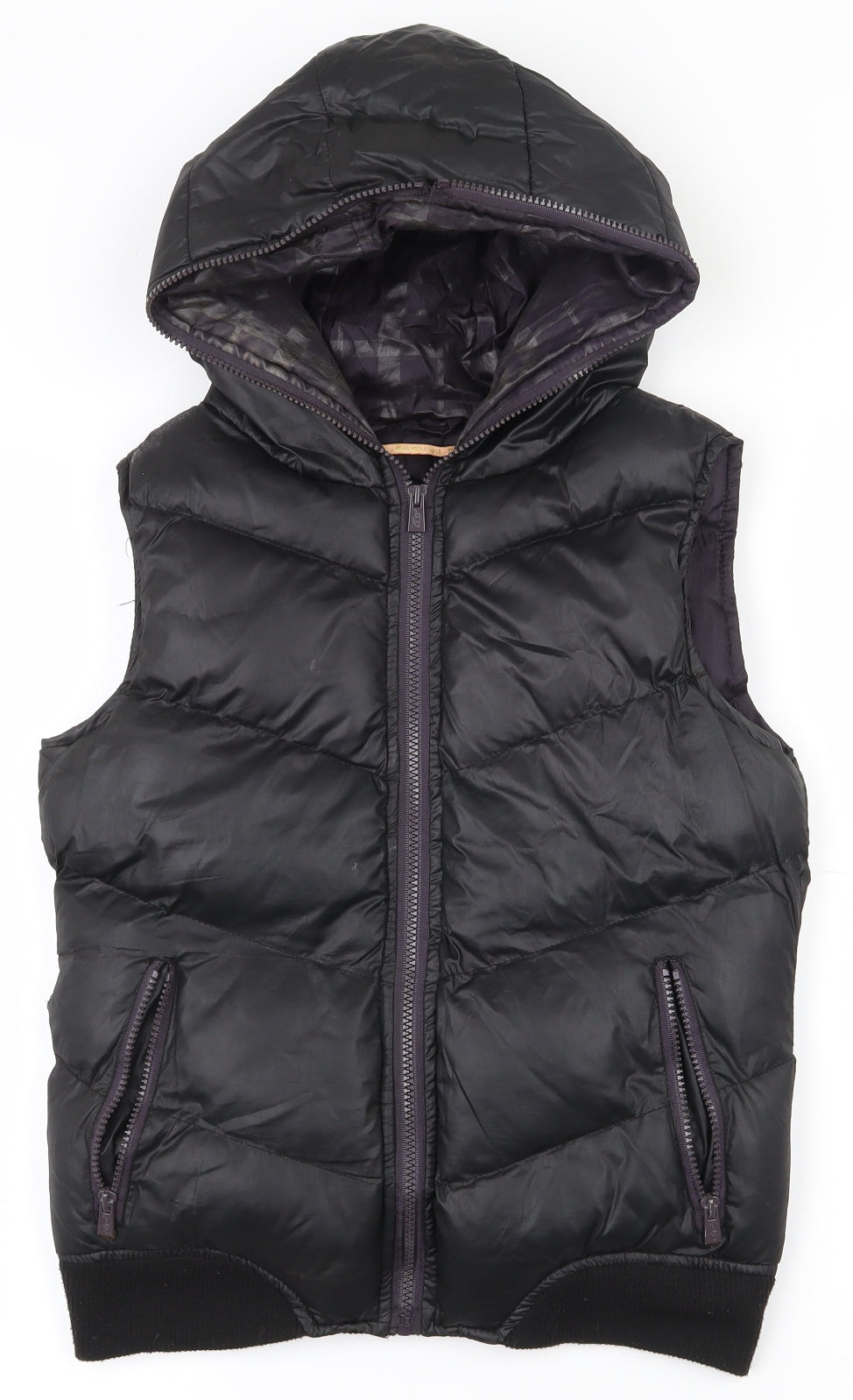 Beaue love Womens Black   Gilet Coat Size 8  Zip