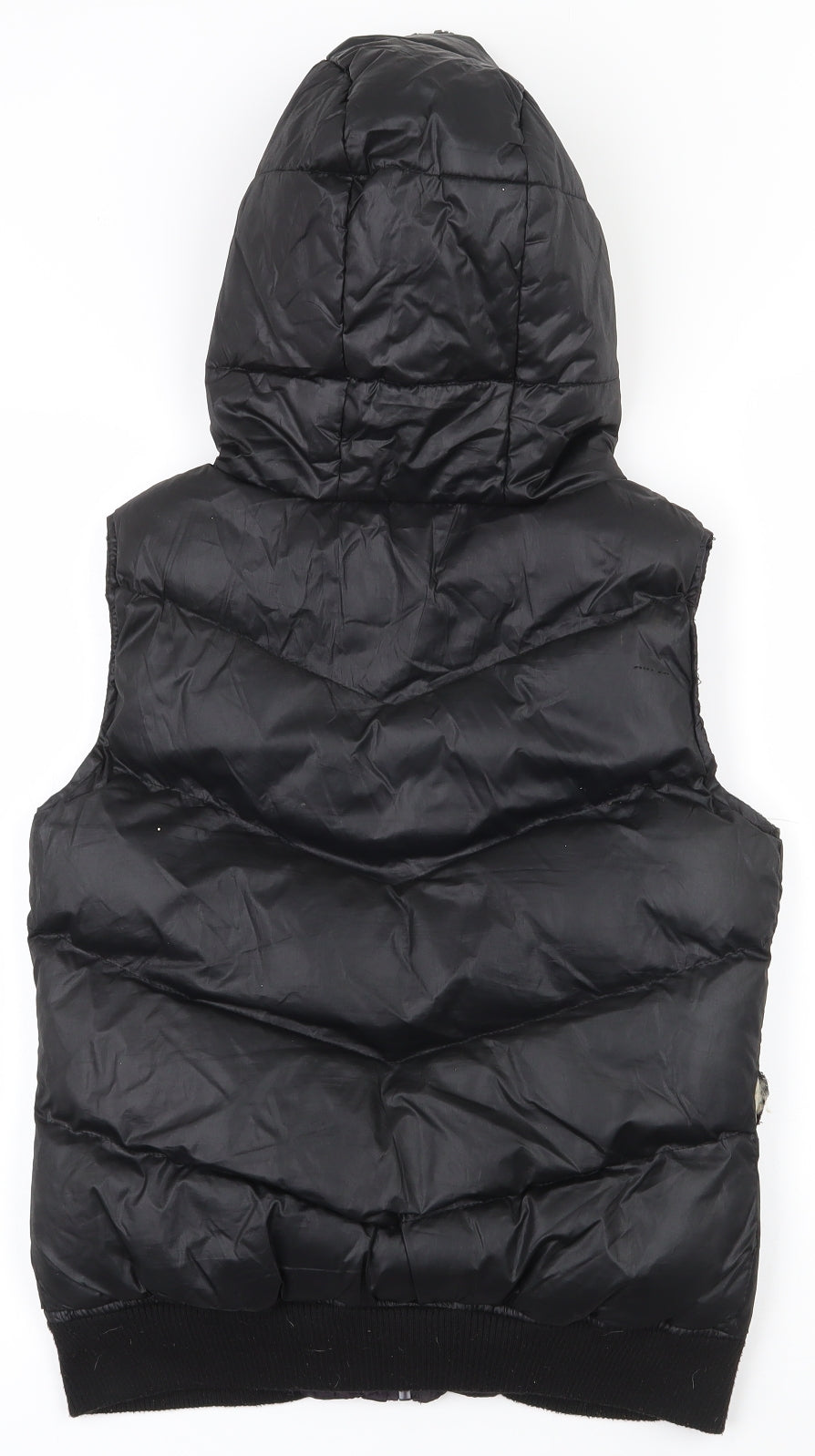 Beaue love Womens Black   Gilet Coat Size 8  Zip