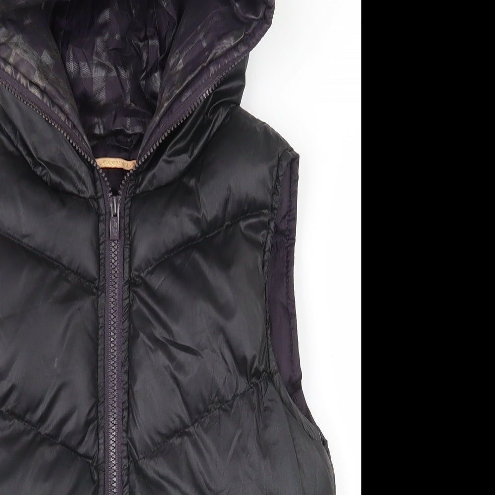 Beaue love Womens Black   Gilet Coat Size 8  Zip