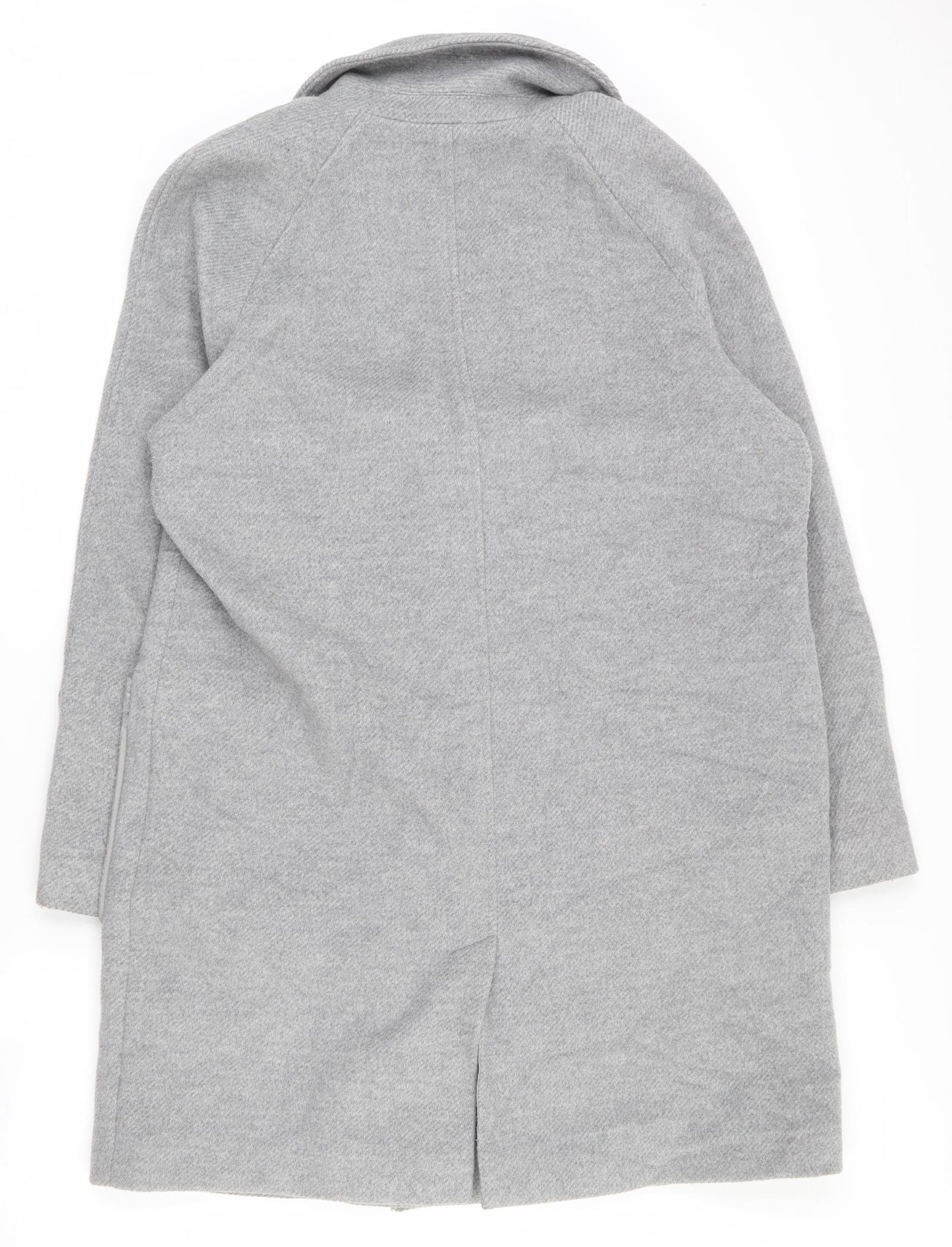 Marks and Spencer Womens Grey   Overcoat Coat Size 14  Button