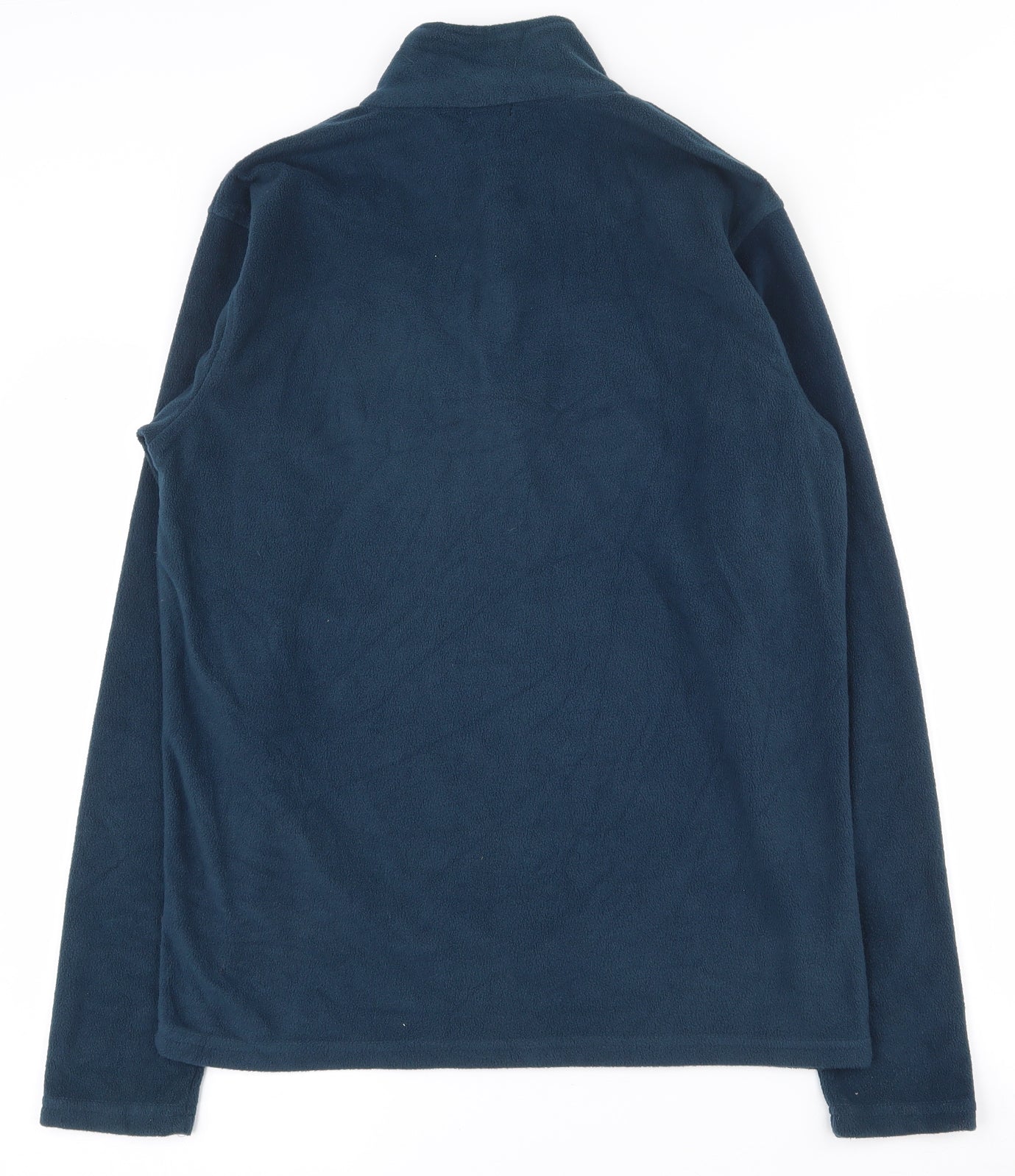 Ski Hit the Slopes Mens Blue  Polyester Pullover Sweatshirt Size S