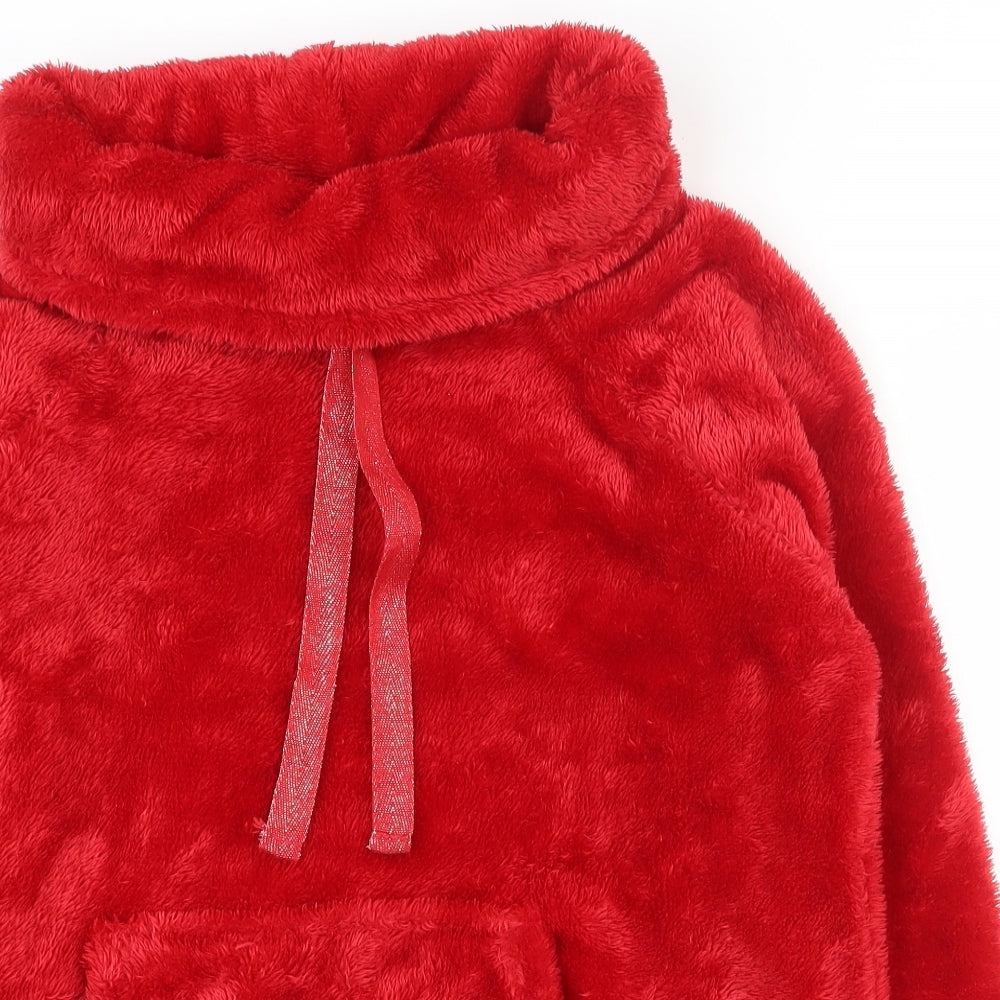 F&F Womens Red  Polyester Top Pyjama Top Size M   - Lounge jumper