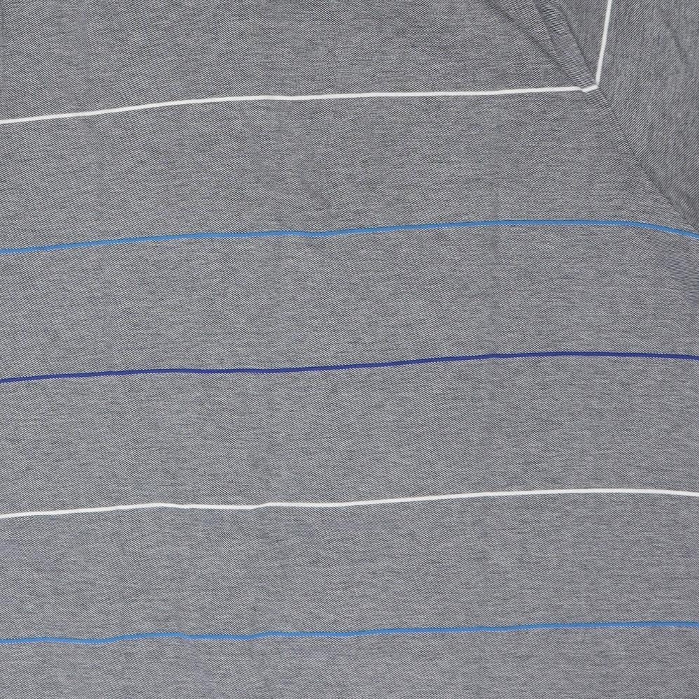 Ben Sherman Mens Multicoloured Striped Cotton  Polo Size L Collared Button