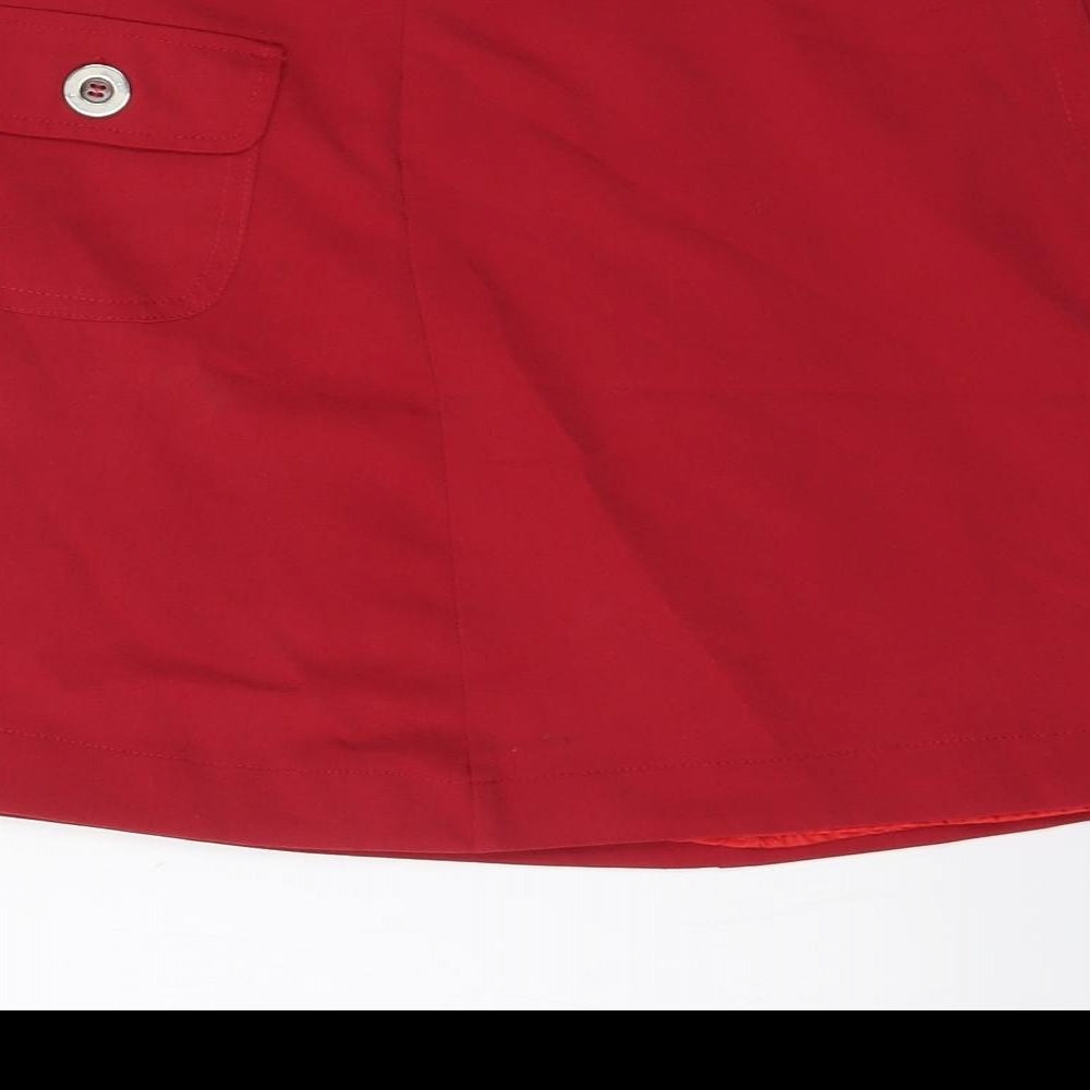 Atmosphere Womens Red  Polyester A-Line Skirt Size 10