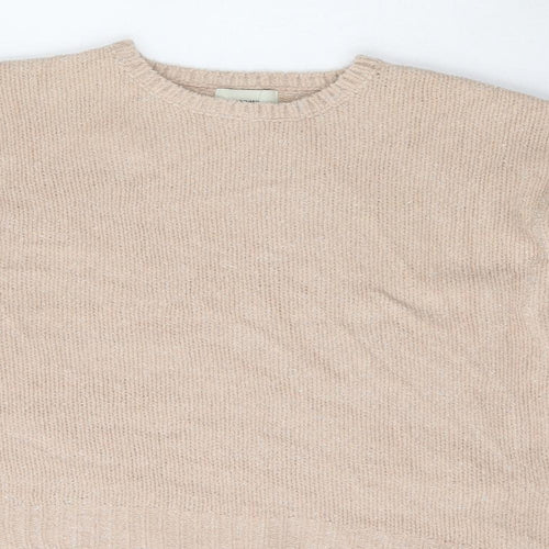 Papaya Womens Pink Round Neck  Polyamide Pullover Jumper Size M