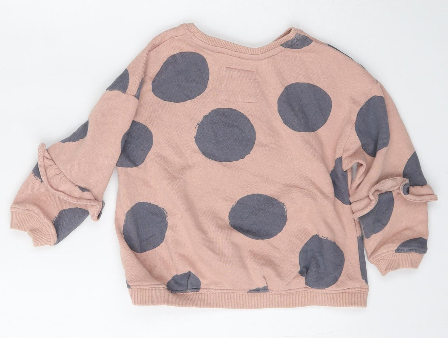 NEXT Girls Pink  Cotton Pullover Sweatshirt Size 3 Years