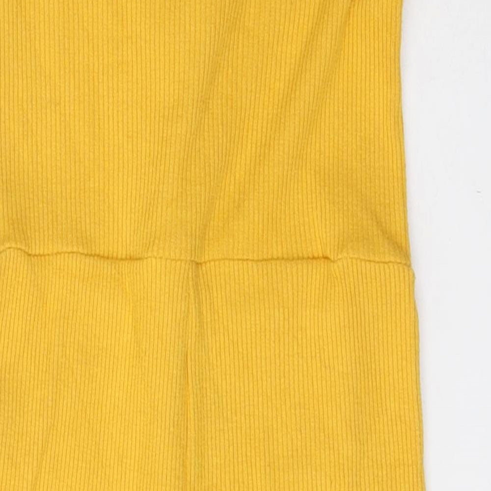 Primark Girls Yellow  Viscose Jumpsuit One-Piece Size 2 Years  Button
