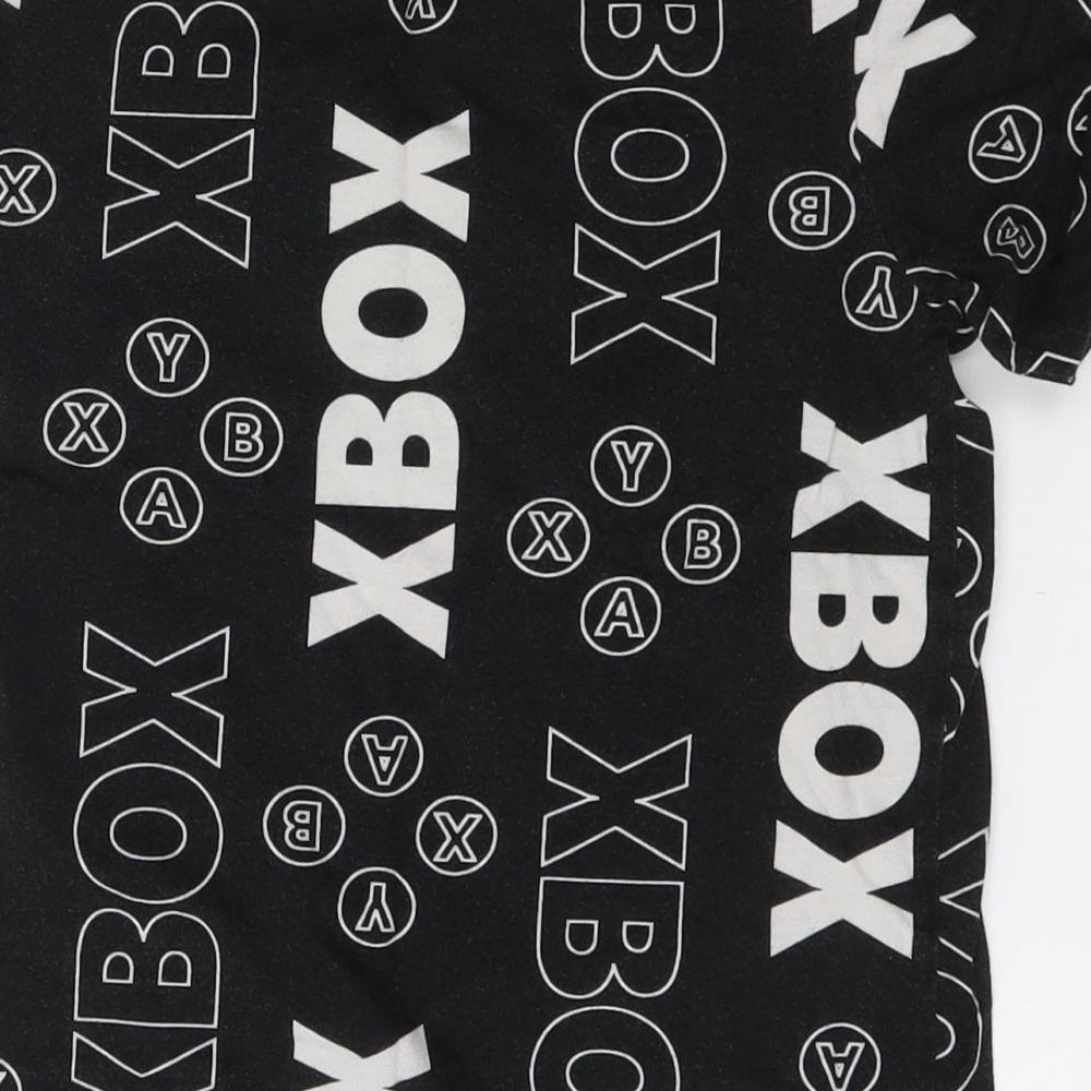 Xbox Boys Black  Cotton Basic T-Shirt Size 9 Years Round Neck