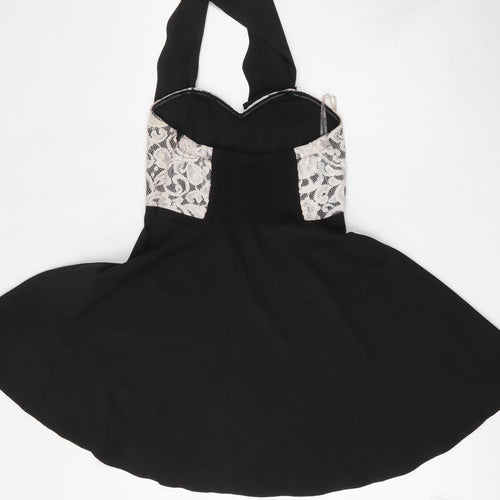 izabel Womens Black  Viscose Skater Dress  Size S  Off the Shoulder
