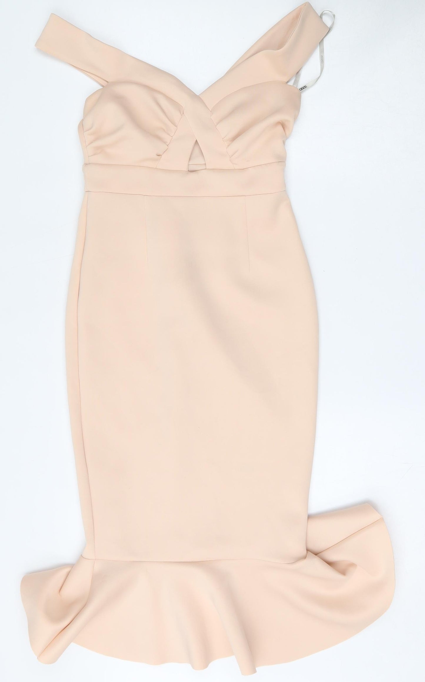 ASOS Womens Pink  Polyester Fit & Flare  Size 8  V-Neck