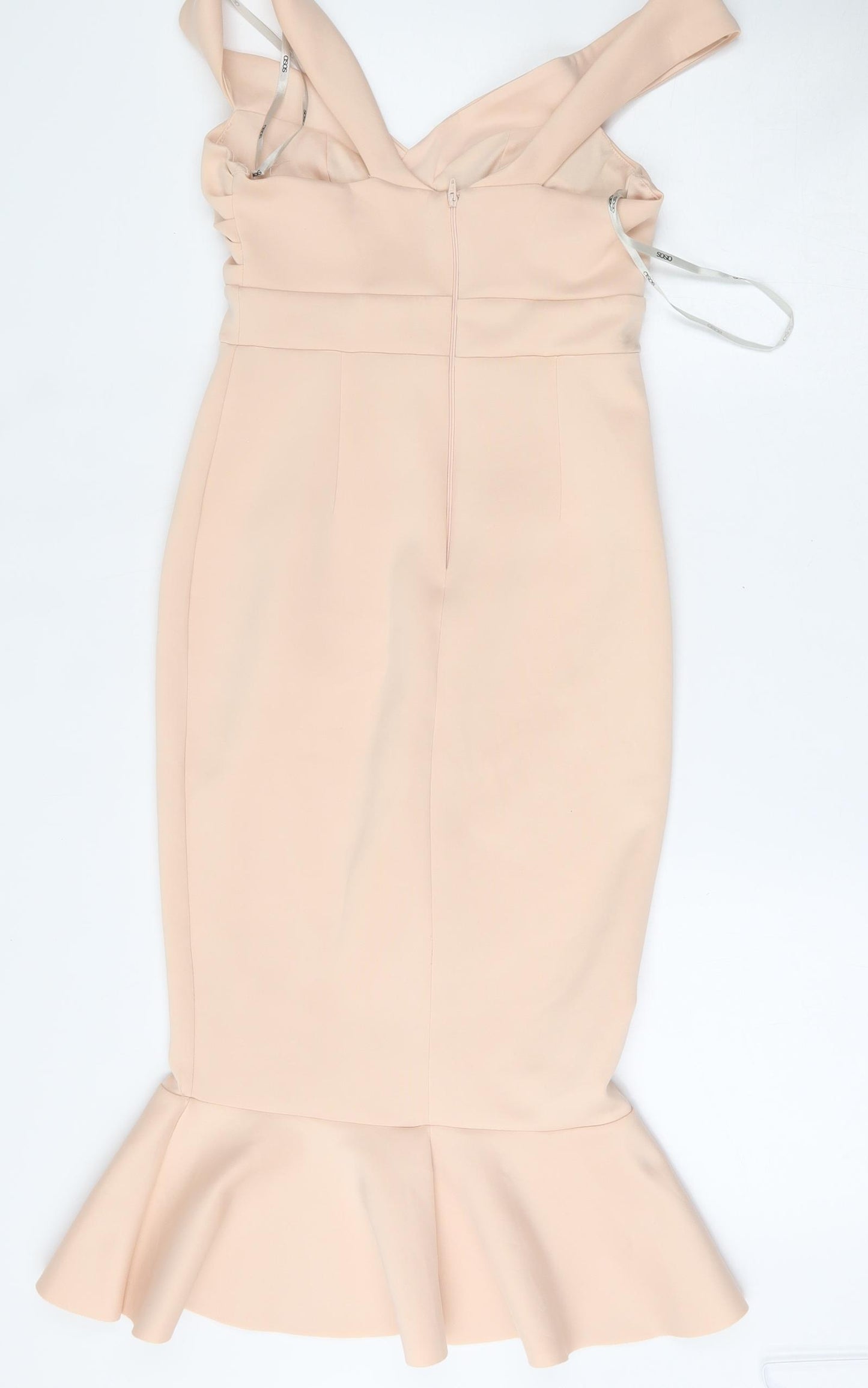 ASOS Womens Pink  Polyester Fit & Flare  Size 8  V-Neck