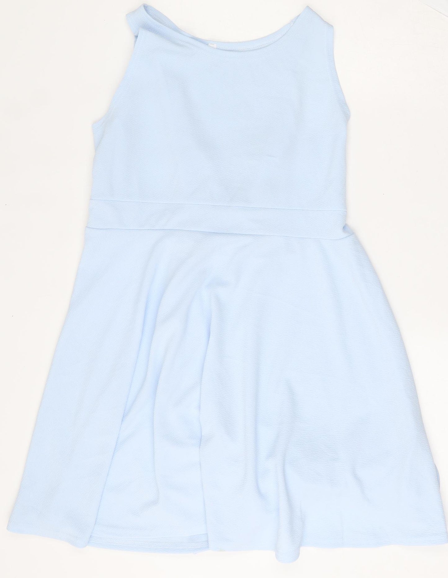 Preworn Womens Blue  Polyester Fit & Flare  Size 18  Round Neck