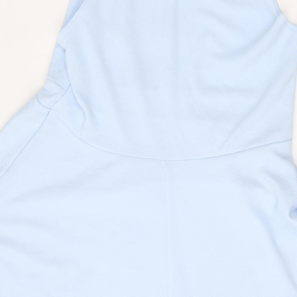 Preworn Womens Blue  Polyester Fit & Flare  Size 18  Round Neck