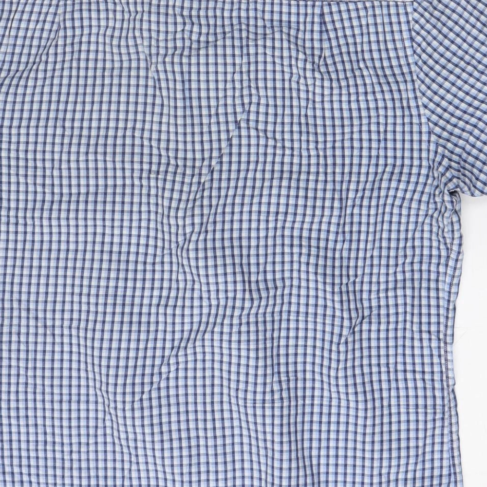 George Mens Multicoloured Check Cotton  Button-Up Size XL Collared Button