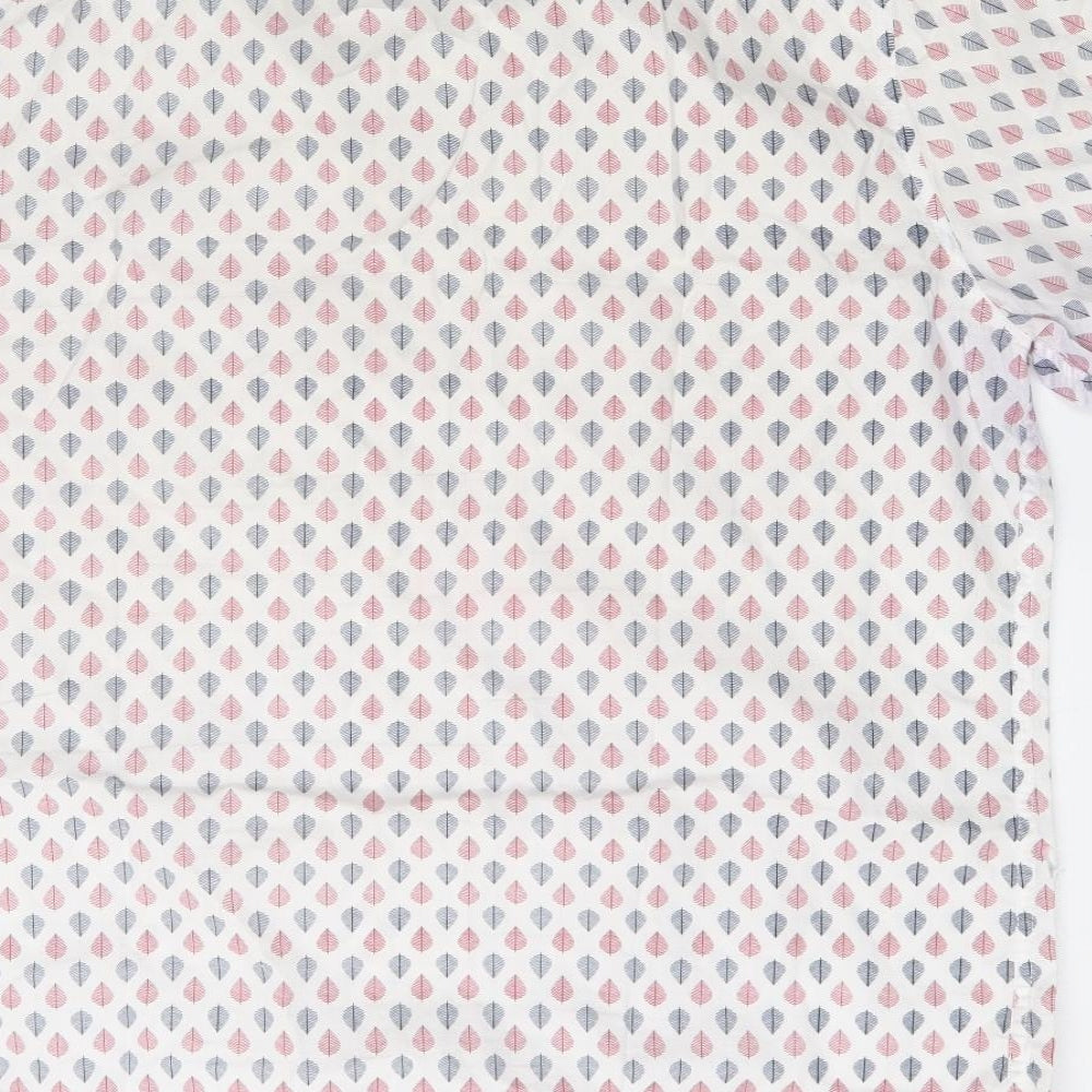 George Mens Multicoloured Geometric Cotton  Button-Up Size XL Collared Button