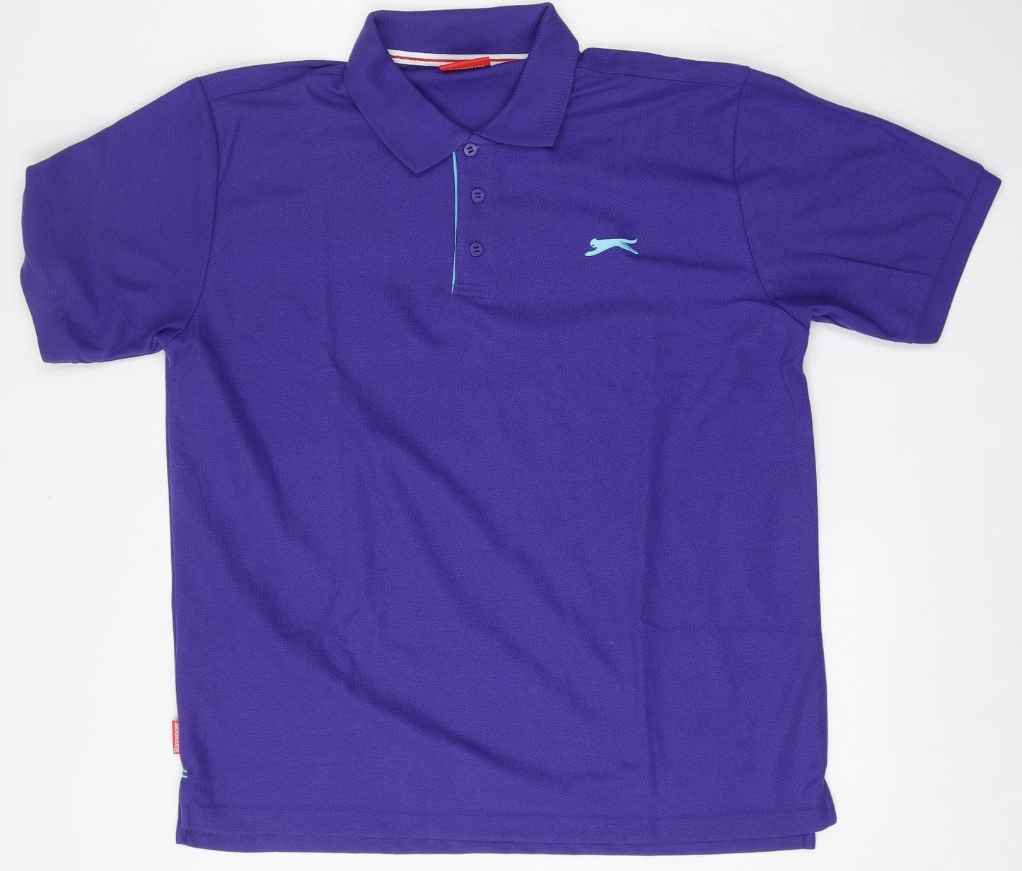 Slazenger Mens Purple  Polyester  Polo Size XL Collared