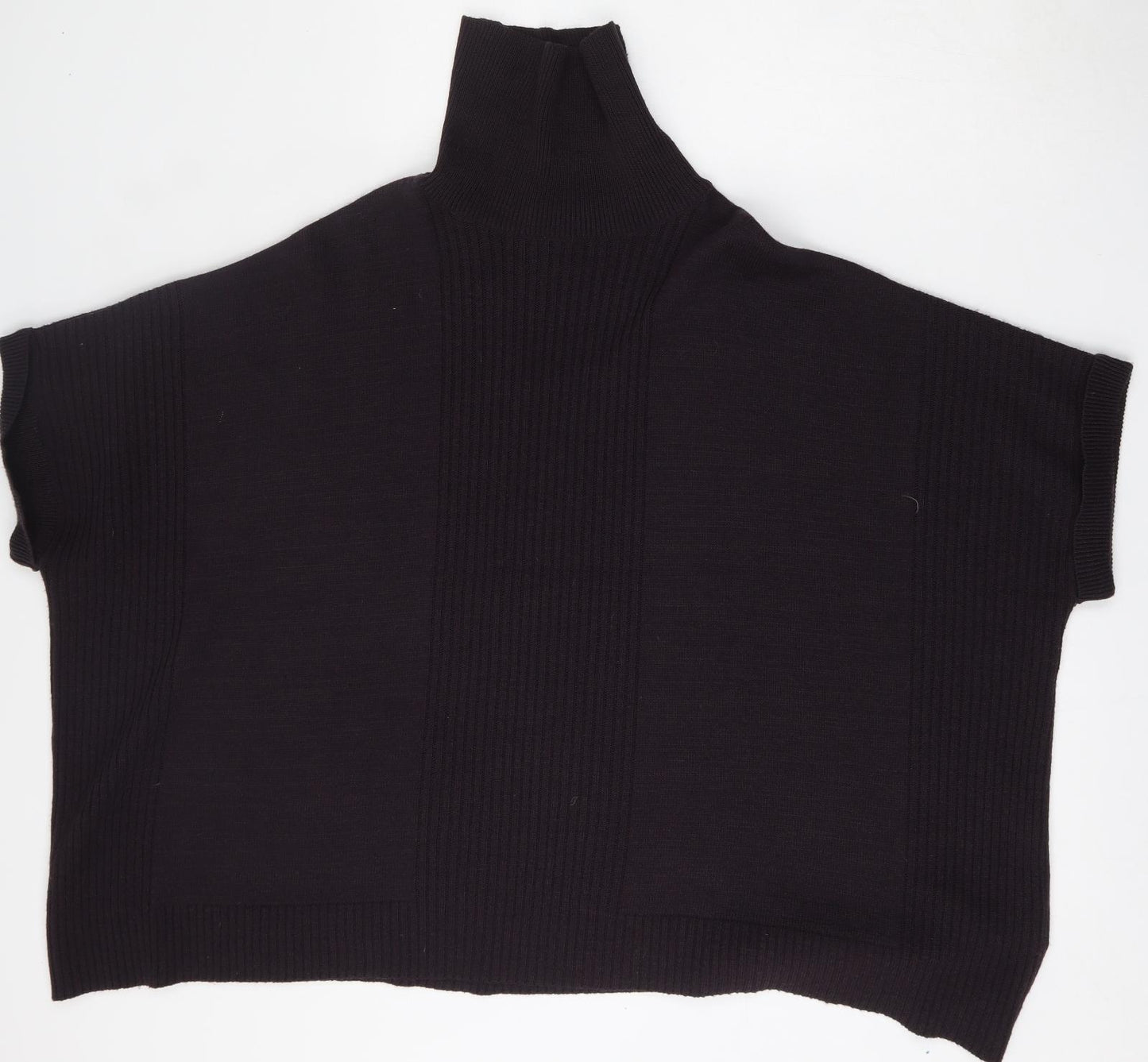 Debenhams Womens Brown High Neck  Acrylic Pullover Jumper Size 12