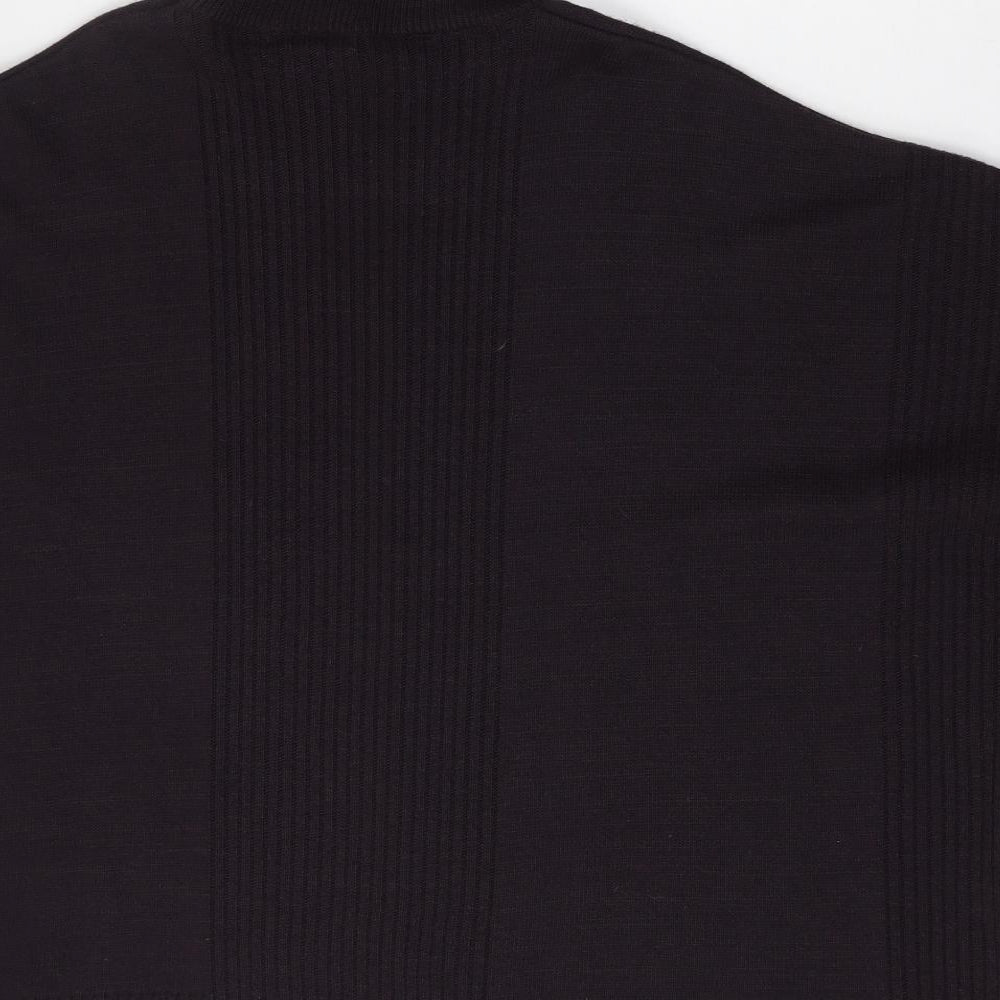 Debenhams Womens Brown High Neck  Acrylic Pullover Jumper Size 12