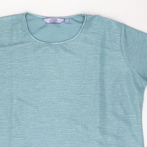 Honor Milburn Womens Blue  Polyester Basic T-Shirt Size M Round Neck