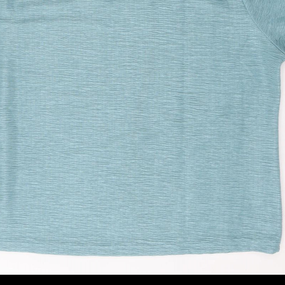 Honor Milburn Womens Blue  Polyester Basic T-Shirt Size M Round Neck