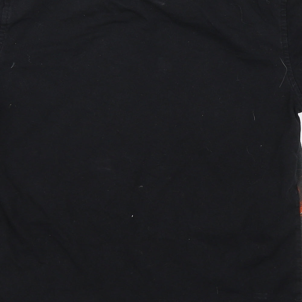 George Boys Black  Polyester Basic T-Shirt Size 7-8 Years Round Neck Pullover - Marvel