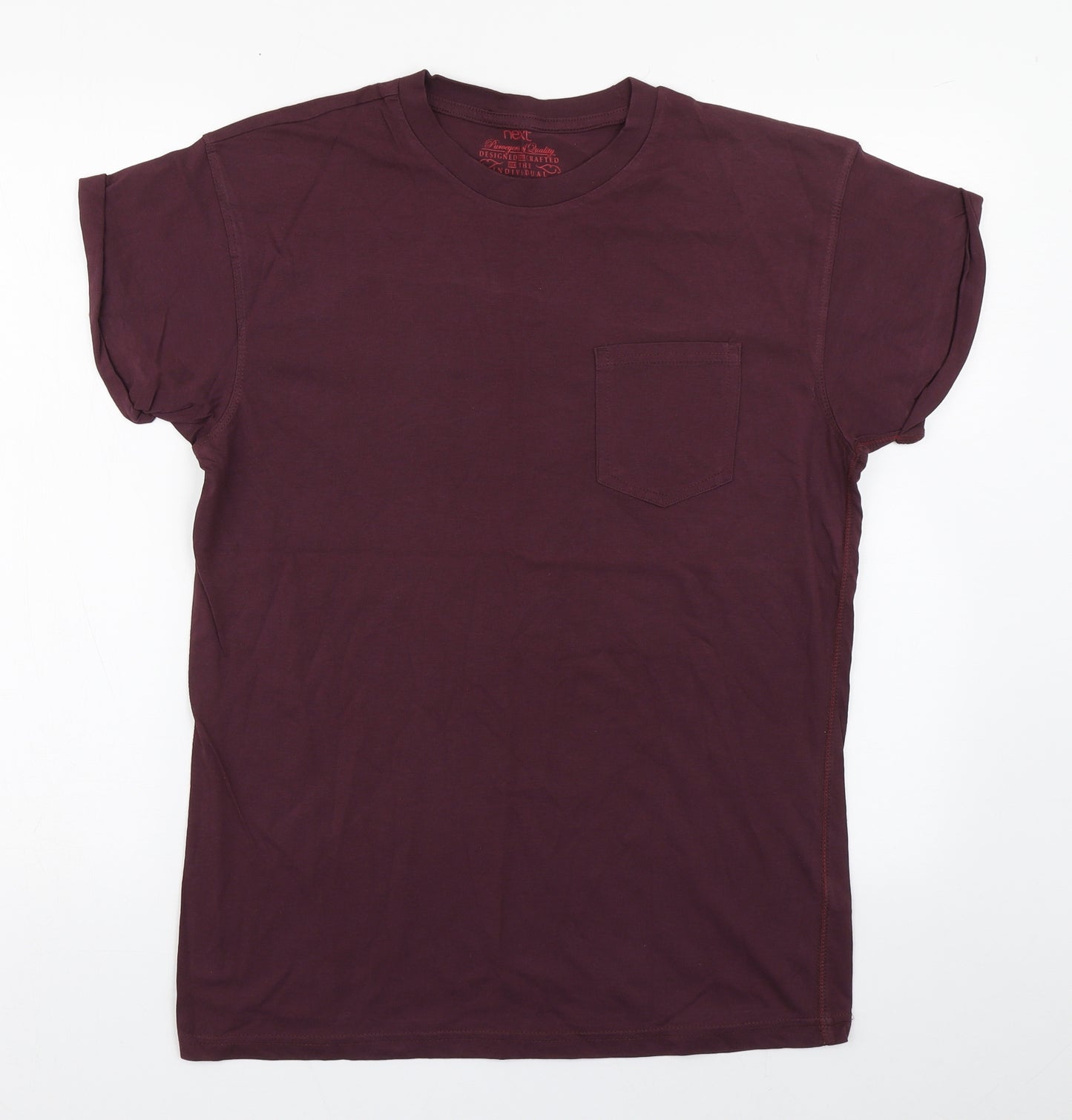 NEXT Mens Red  Cotton  T-Shirt Size M Round Neck