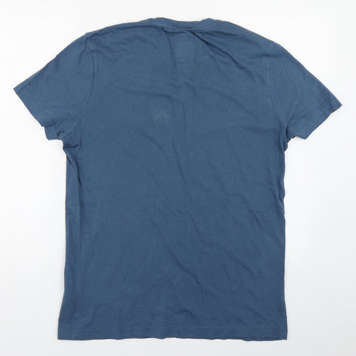 G-Star Raw Mens Blue  Cotton  T-Shirt Size M Round Neck