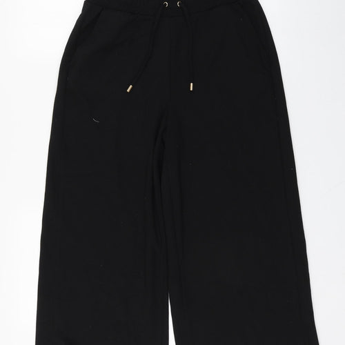 Primark Womens Black  Polyester Jogger Trousers Size XS L22 in Regular