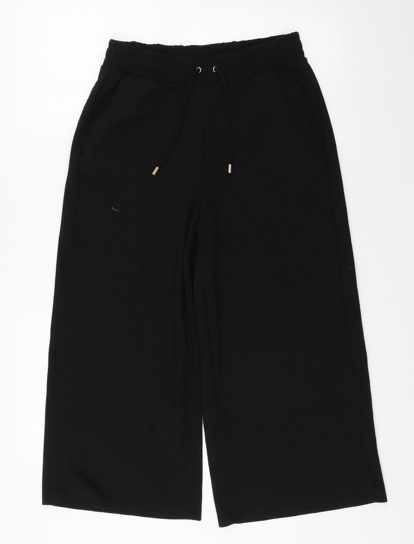 Primark Womens Black  Polyester Jogger Trousers Size XS L22 in Regular