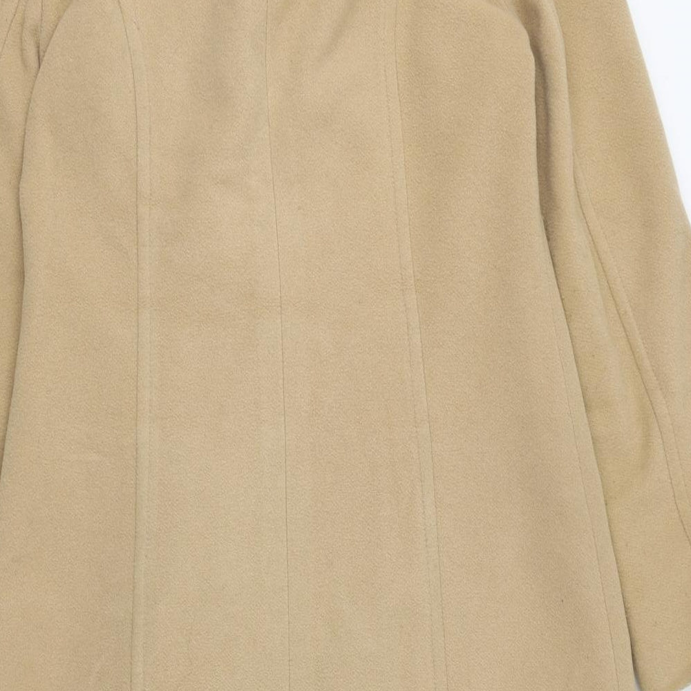 Austin Reed Womens Beige   Overcoat Coat Size 10  Button
