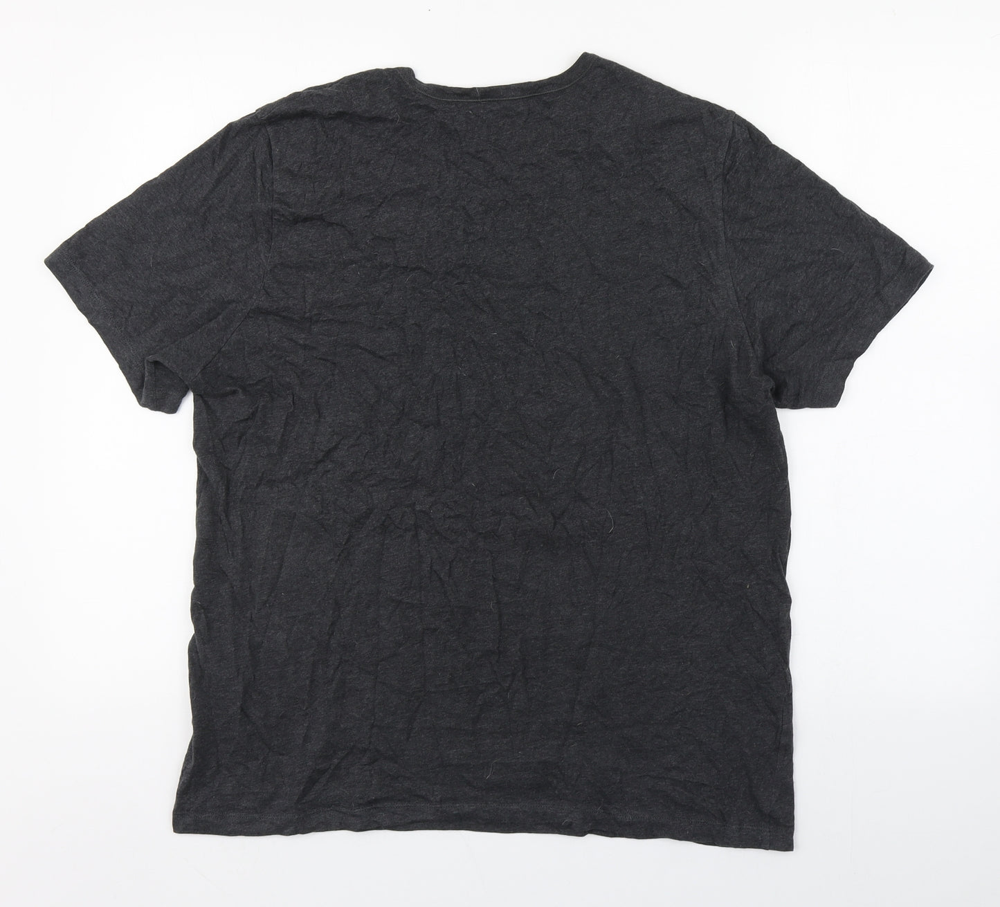 HUGO BOSS Mens Grey  Cotton  T-Shirt Size L Round Neck
