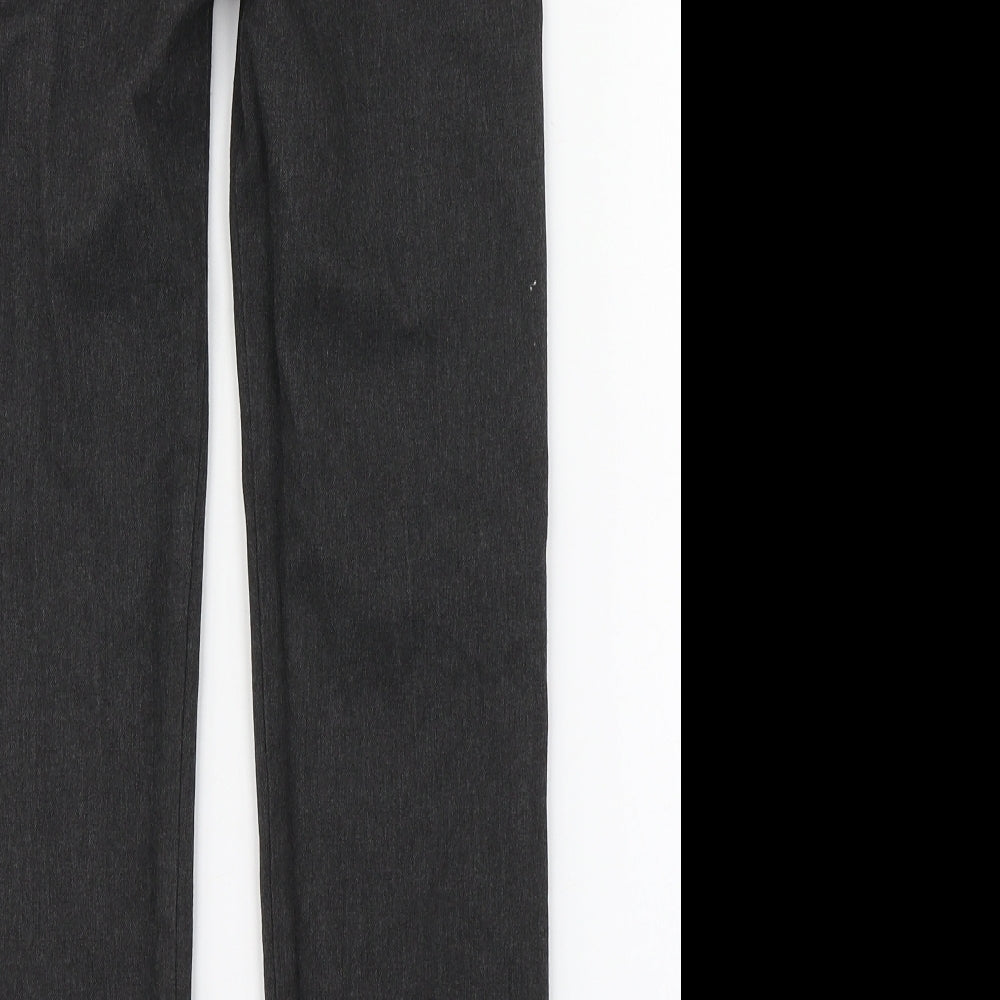 F&F Boys Grey  Polyester Chino Trousers Size 8-9 Years  Regular Zip